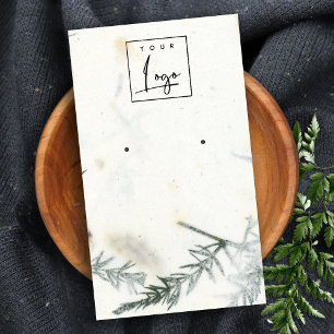 Tarjeta De Visita Pantalla de anclaje de textura de papel fabricado