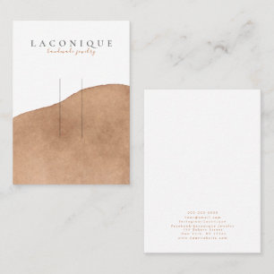 Tarjeta De Visita Pantalla de anclaje   Neutral   Beige   Acuarela