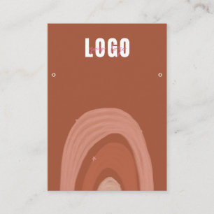 Tarjeta De Visita Pantalla de arado de terrazas acuáticas Boho Rainb
