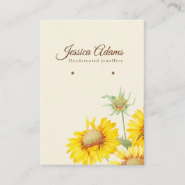 Tarjeta De Visita Pantalla De Auriculación Rústica De Color Del Sol