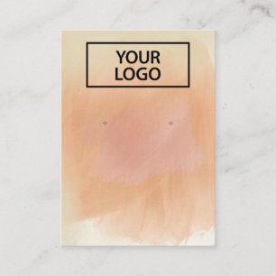 Tarjeta De Visita Pantalla de auriculares de color Boho Terracotta