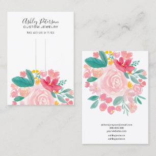 Tarjeta De Visita Pantalla de barrette de clip de pelo elegante y fl