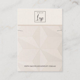 TARJETA DE VISITA PANTALLA DE BRACELET DE NECKLACE DE TEXTURA DE RUB