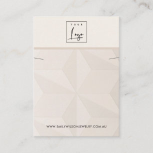 TARJETA DE VISITA PANTALLA DE BRACELET DE NECKLACE DE TEXTURA DE RUB