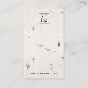 TARJETA DE VISITA PANTALLA DE BRACELET DE PAPEL HECHO A MANO PETAL