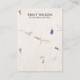 TARJETA DE VISITA PANTALLA DE BRACELET DE PAPEL HECHO A MANO PETAL