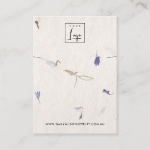 TARJETA DE VISITA PANTALLA DE BRACELET DE PAPEL HECHO A MANO PETAL