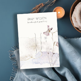 Tarjeta De Visita Pantalla de clip de pelo de las flores de presión 