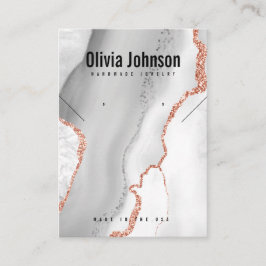 Tarjeta De Visita Pantalla de collar de almendras de joyería de edad