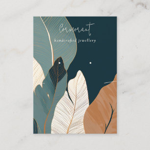 Tarjeta De Visita Pantalla de collar de anillo de lluvia tropical de