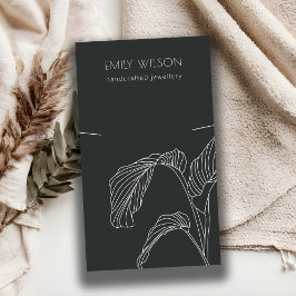 Tarjeta De Visita Pantalla de collar de dibujo de la paleta blanca n