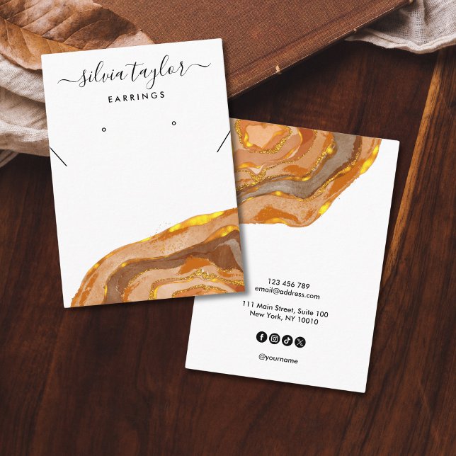 Tarjeta De Visita Pantalla de collar de ganancia de caligrafía de Bo (Subido por el creador)