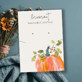 Tarjeta De Visita Pantalla de collar de la piel de la calabaza de ot