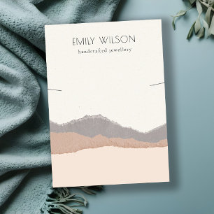 Tarjeta De Visita Pantalla de collar de ondas de la montaña Pastel R