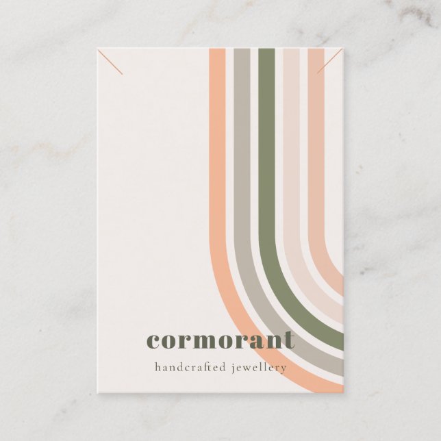 Tarjeta De Visita Pantalla de collar de pulsera del desierto del arc (Anverso)