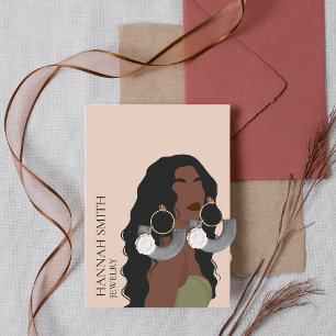 Tarjeta De Visita Pantalla De Conducción De Boho Woman Stud