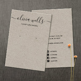 Tarjeta De Visita Pantalla de conexión de secuencias de comandos de 