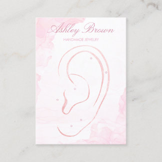 Tarjeta De Visita Pantalla de emparejamiento de joyas hechas a mano 