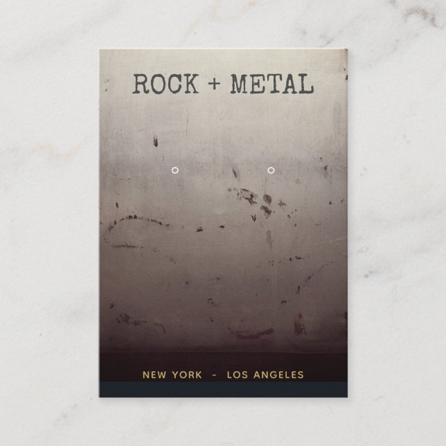 Tarjeta De Visita Pantalla de emparejamiento de textura de desgaste  (Anverso)