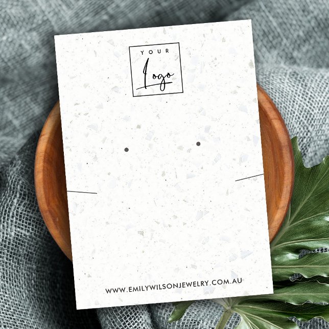 Tarjeta De Visita PANTALLA DE GANADO DE NECKLACE GRIS BLANCO DE moda (Subido por el creador)