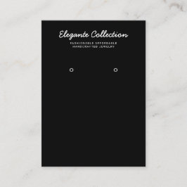 Tarjeta De Visita Pantalla de ganancia blanca de caligrafía negra