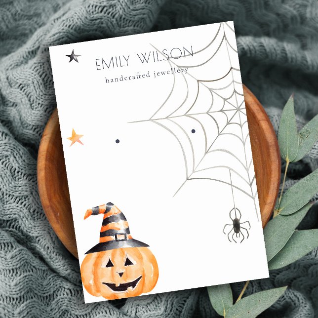 Tarjeta De Visita Pantalla de ganancia de halloween Pumpkin Spider S (Subido por el creador)