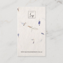 TARJETA DE VISITA PANTALLA DE GANANCIA DE PAPEL DE MAUVE PETAL HECHO