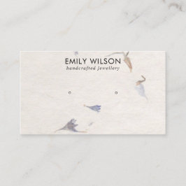 TARJETA DE VISITA PANTALLA DE GANANCIA DE PAPEL DE MAUVE PETAL HECHO