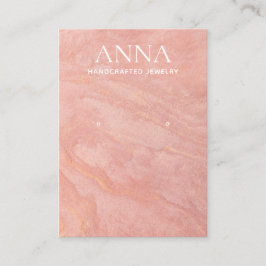 Tarjeta De Visita Pantalla De Ganancia De Piedra Rosa