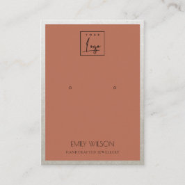 TARJETA DE VISITA PANTALLA DE GANANCIAS DE LOGOTIPO DE LA FRONTERA D