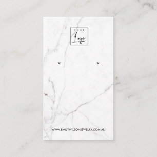 TARJETA DE VISITA PANTALLA DE GANANCIAS DE MÁRMOL DE CALACATTA