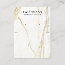 TARJETA DE VISITA PANTALLA DE GANANCIAS DE MÁRMOL DE CALACATTA DE OR