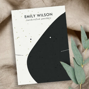 TARJETA DE VISITA PANTALLA DE GANANCIAS DE OLA BLANCA BLANCA CERAMIC