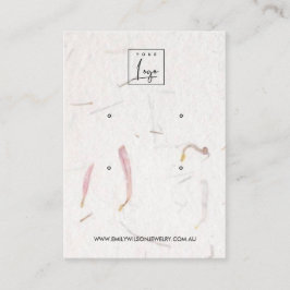 TARJETA DE VISITA PANTALLA DE GANANCIAS DE PAPEL DE MANO DE PETAL DE