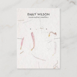 TARJETA DE VISITA PANTALLA DE GANANCIAS DE PAPEL DE PETAL HECHO A MA