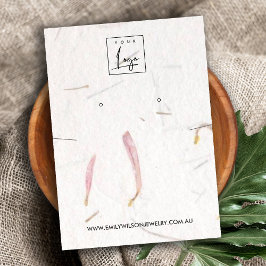 TARJETA DE VISITA PANTALLA DE GANANCIAS DE PAPEL DE PETAL HECHO A MA