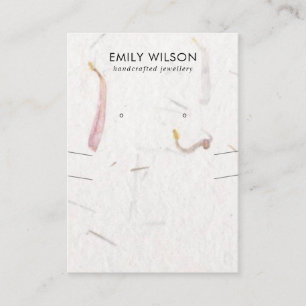 TARJETA DE VISITA PANTALLA DE GANANCIAS DE PAPEL DE PETAL HECHO A MA