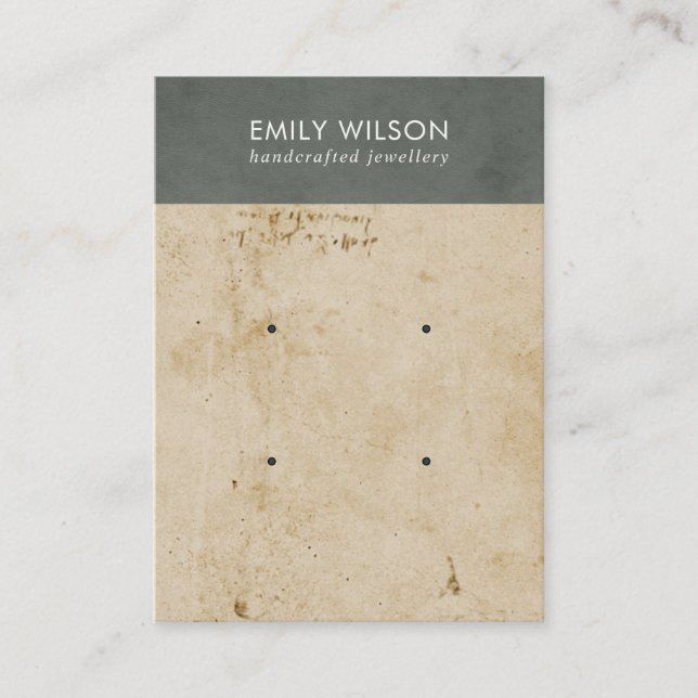 TARJETA DE VISITA PANTALLA DE GANANCIAS DE PAPEL GRIS 2 (Anverso)