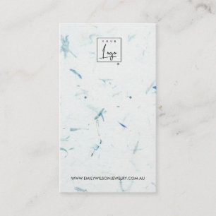 TARJETA DE VISITA PANTALLA DE GANANCIAS DE PAPEL HECHO A MANO DE AQU