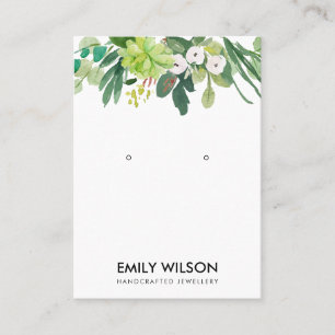TARJETA DE VISITA PANTALLA DE GANANCIAS DE PEONY, SUCULENT PEONY