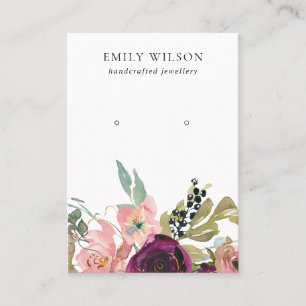 TARJETA DE VISITA PANTALLA DE GANANCIAS DE ROSA DE ORO RUBOR