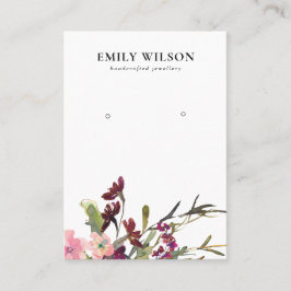 TARJETA DE VISITA PANTALLA DE GANANCIAS DE ROSA DE ORO RUBOR