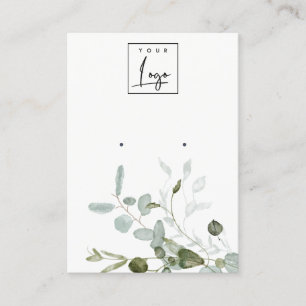 Tarjeta De Visita Pantalla de inicio del logotipo del follaje Eucaly