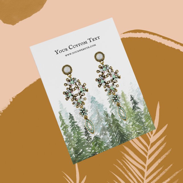 Tarjeta De Visita Pantalla De Joyas De Agua Pine Woods Earting (Subido por el creador)