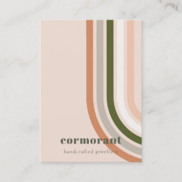 Tarjeta De Visita Pantalla de joyas en blanco del desierto del arco