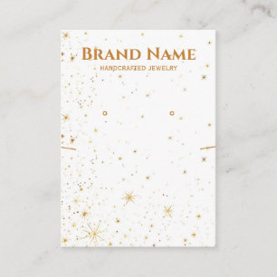 Tarjeta De Visita Pantalla de joyas Galaxy de la estrella dorada