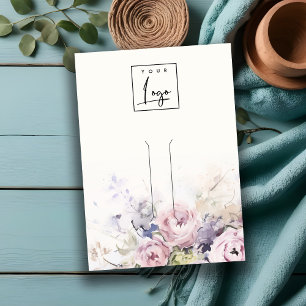 Tarjeta De Visita Pantalla de joyería con logotipo floral de Rosas R