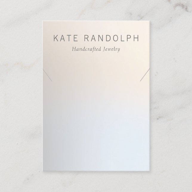 Tarjeta De Visita Pantalla de joyería de pulsera de cuello moderno s (Anverso)