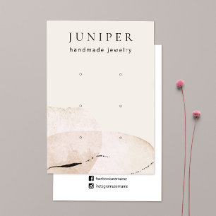 Tarjeta De Visita Pantalla De Joyería De Tiro Abstracto De 3 Aguas