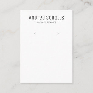 Tarjeta De Visita Pantalla de joyería moderna
